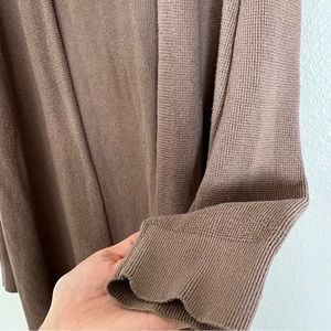 🆕 Women’s Long Waffle Knit Neutral Cardigan Duster Sweater